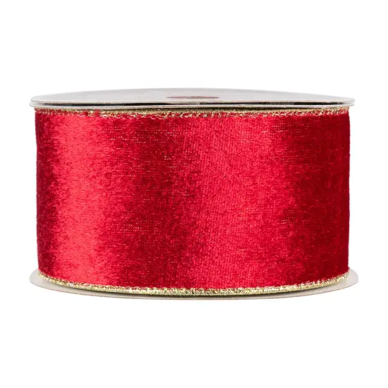 Northlight Club Pack of 12 Red and Gold Wired Christmas Craft Ribbon Spools 2.5" x 120 Yards {4}
