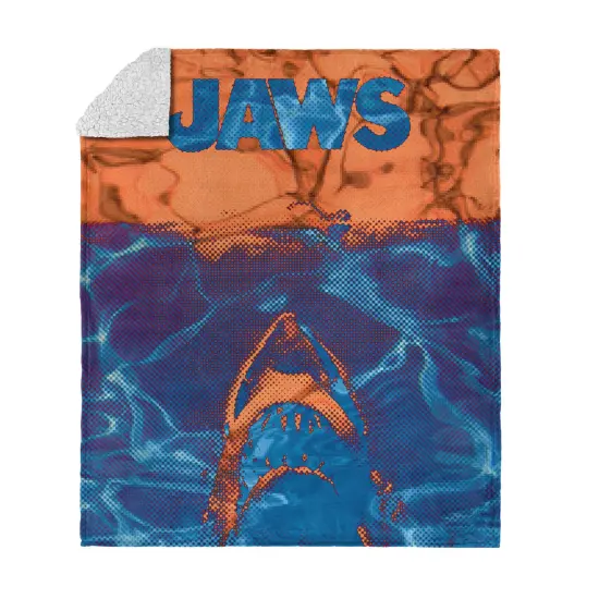 Universal Jaws Silk Touch Sherpa Throw Blanket Psychedelic Sea {12}