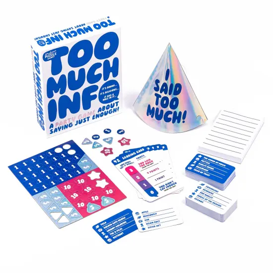 Professor Puzzle: Too Much Info - A Party Game About Saying Just Enough! Hilarious Word Description & Guessing Game, Family Ages 10+, 4-16 Players {4}