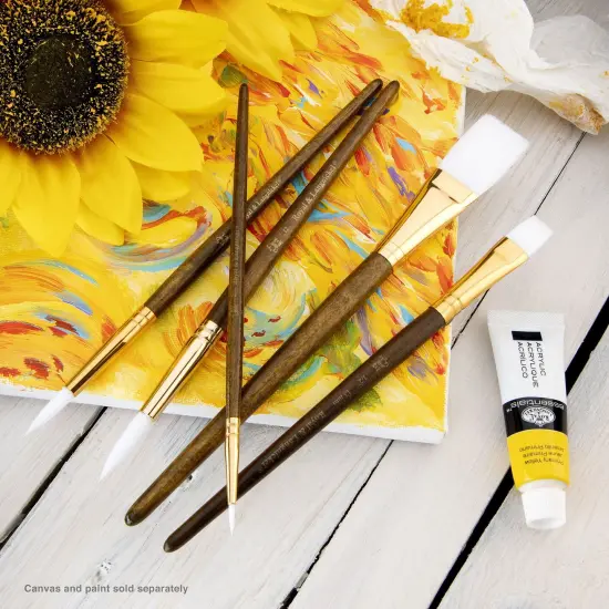 RSET-9163 | 5pc White Taklon Variety Brush Set {3}