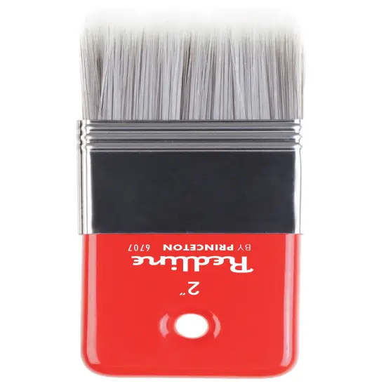 Princeton Series 6700 Redline Synthetic Brush-Short Handle Flat 2" {1}