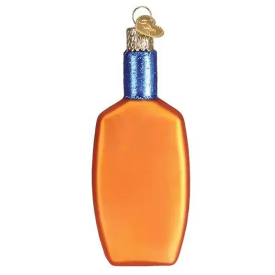 Old World Christmas 4.0 Inch Sunscreen Christmas Tree Ornament , Spf Fun Sun Beach Orange {2}