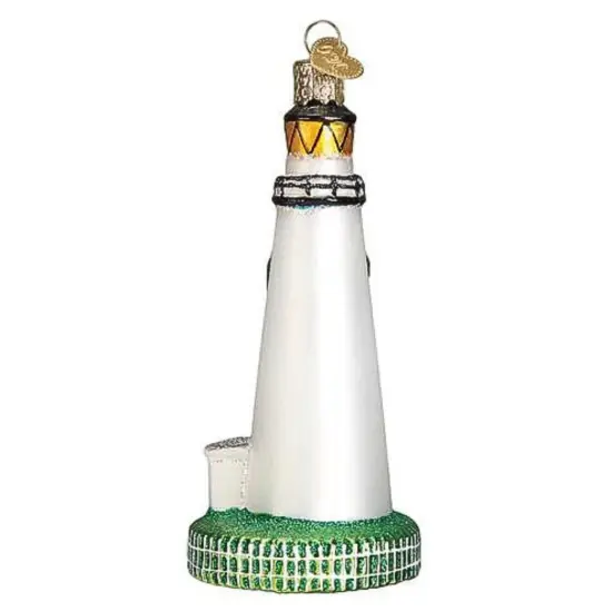 Old World Christmas 4.75 In Ocracoke Lighthouse Christmas Tree Ornament , Ornament Coastline Beacon White {2}