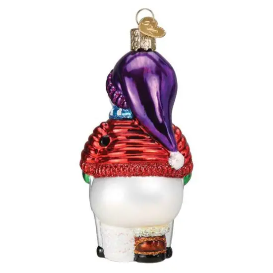 Old World Christmas 4.5 Inch Snowman On Crutches Tree Ornament , Broken Cast Multicolored {2}