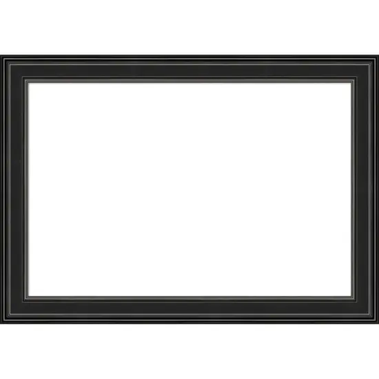 Ridge Framed Dry Erase Magnetic Board Black {6}