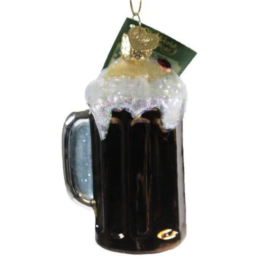 Old World Christmas 3.5 Inch Root Beer Float Tree Ornament , Ice Cream Fizzy Soda Brown {1}