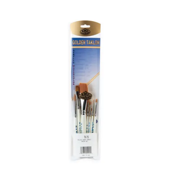 RSET-TK7S | Royal Gold&trade; 7pc Assorted Short Handle Brush Set {1}