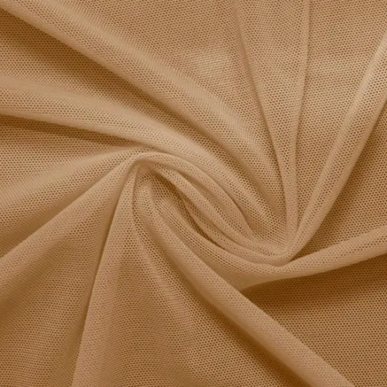 1 Yard Power Mesh Fabric Skin Tones and Neutrals Collection 36" x 60" Length by Width Latte {1}