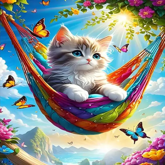 12x16 inch - Cat Diamond Painting Kits for Adults {1}