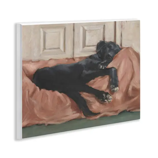 Stupell Industries Black Lab Dozing Off Wall Plaque By Ethan Harper {3}
