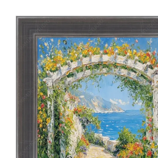 Silver Gunmetal Pewter Scoop Picture Frame 36x36 frame {4}