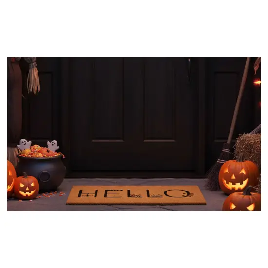 Spooky Hello Doormat {10}