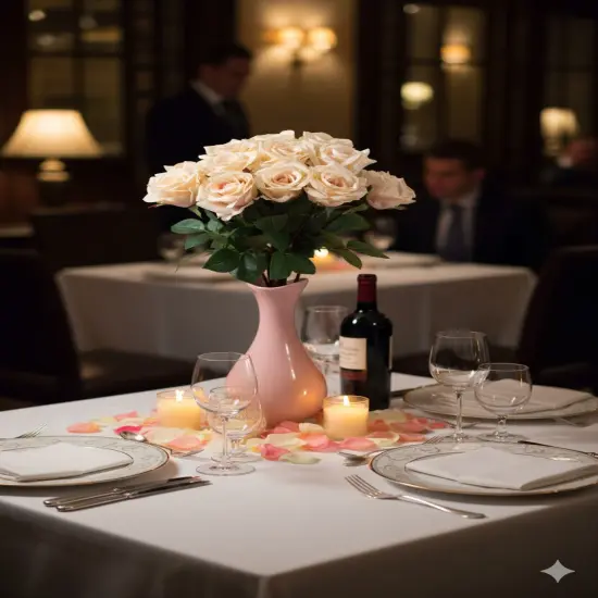 2 PIECES- 27&rdquo; Real Touch Pink Rose 4&rdquo; Bloom &ndash; Lifelike Faux Flower for Weddings, Bouquets & Home Decor {3}