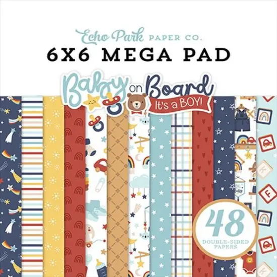 Baby On Board - Boy Cardmakers 6X6 Mega Pad {1}