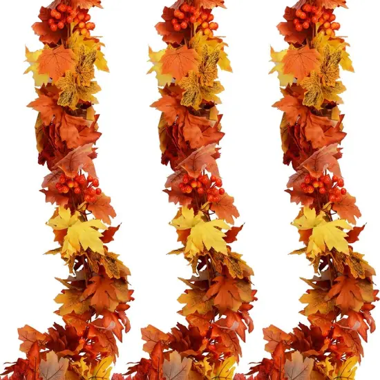 3pcs Fall Garland Maple Leaf Garland {1}
