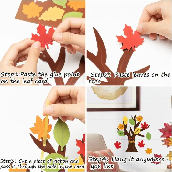 24 Pack Make Your Own Thanksgiving Tree Ornament {2}