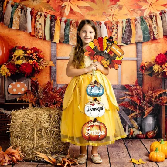 Thanksgiving Decoration Wood Pumpkin {3}