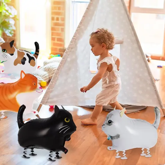 8 Pcs Walking Cat Balloons,Cat Balloons for Kids,(Cat-8 Pcs) {2}