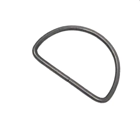 Metal D Ring 2" Antique Nickel Plated Loop Ring {3}