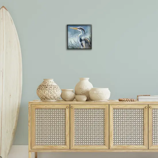 Stupell Industries Heron Gazing with Grasses Framed Giclee By Susan Winget {2}