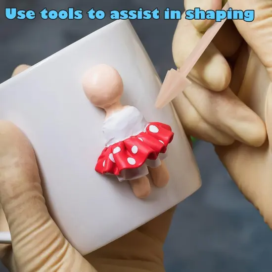 100PCS Polymer Clay Value Pack 82 Colors in Bulk Small Blocks Starter Kit with Tools, Individually Wrapped Oven Modeling Clay, Molding DIY Clay, Baking Clay for Sculpting for Kids Beginner {4}