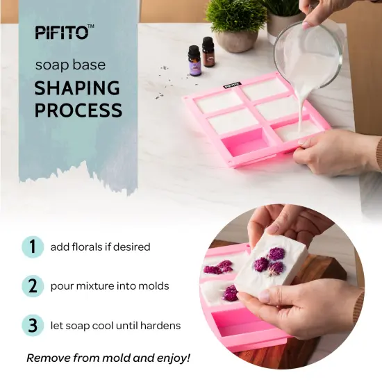 Pifito Goats Milk Melt and Pour Soap Base │ Bulk Premium 100% Natural Glycerin Soap Base │ Luxurious Soap Making Supplies {6}
