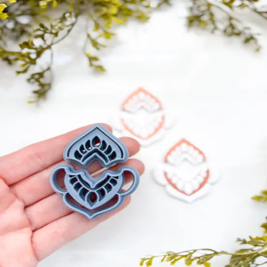 MOONFIRE DOUBLE DANGLE | ENCHANTED | CLAY CUTTER SET {2}