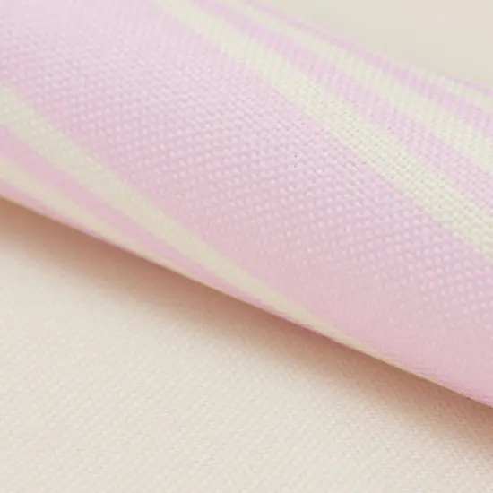 Set of 6 Placemats 16.5 x 12.6 in, Beige Pink Striped Washable Place Mats for Kitchen & Dining Table Decoration {4}