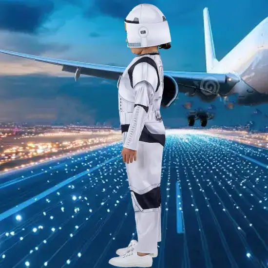 Toddlers Star Wars Stormtrooper Deluxe Costume Jumpsuit and Cap {3}