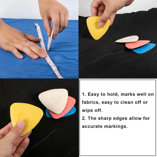 4Pcs Triangle Tailors Chalk (Multicolor) {3}