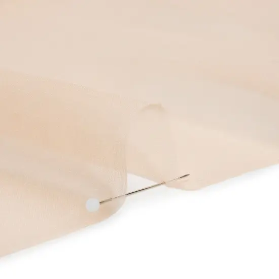 1 Yard Nude Silk Georgette Lightweight Flowing Fabric for Dressmaking 54 inch Width {2}