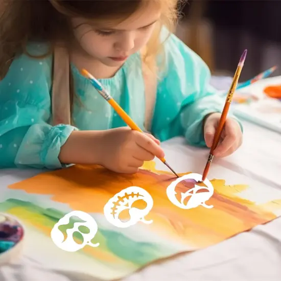 Halloween Pumpkins Face Stencils(3"L x 2"W) {5}