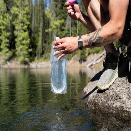 Collapsible Water Bottle with Closure Cap {4}