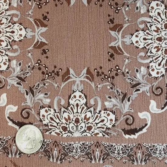 1 Yard Rose Rayon Crinkle Crepon Fabric Lightweight Apparel 50/52 Inches Wide {2}