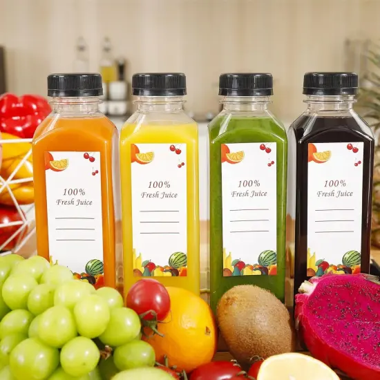 40pcs 16oz Pcs Juice Bottles with Caps {2}