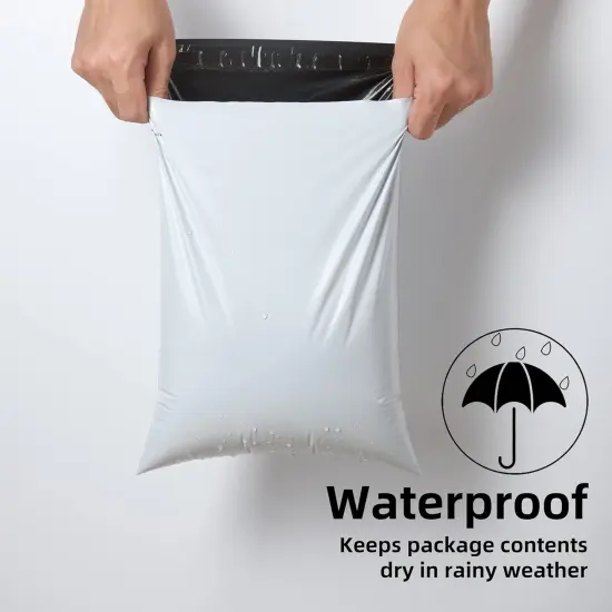 Poly Mailers Shipping Envelope Self Sealing Bags (12x15.5 100pc),White {2}