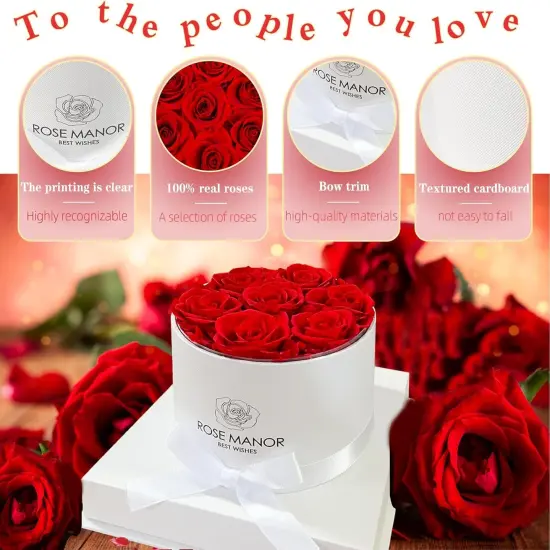 7-Piece Forever Flowers Roses Eternas {4}