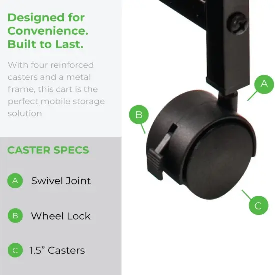 Hanging Rolling File Cart with Clear Lid {2}