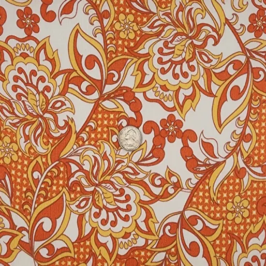 1 Yard Rayon Crinkle Lightweight Soft Apparel Fabric for Dresses Skirts Width 50/52" Orange {4}