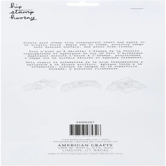 American Crafts Clear Stamp Set -Diamonds {3}