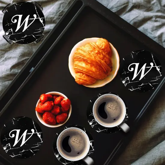 Monogram Coasters for Drinks {2}