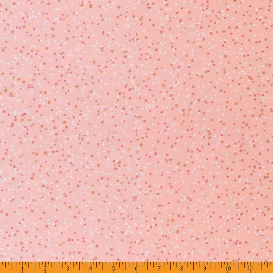 Mook Fabrics Dotted Flannel Fabric [108 in. Wide] - By The Yard Peach Fuzz {2}