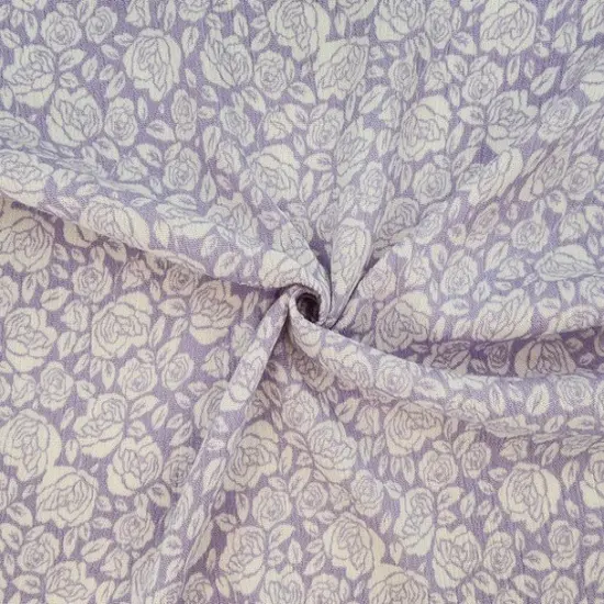 1 Yard Violet Rayon Crinkle Apparel Fabric, 50/52&rdquo; Wide, Lightweight & Soft {1}