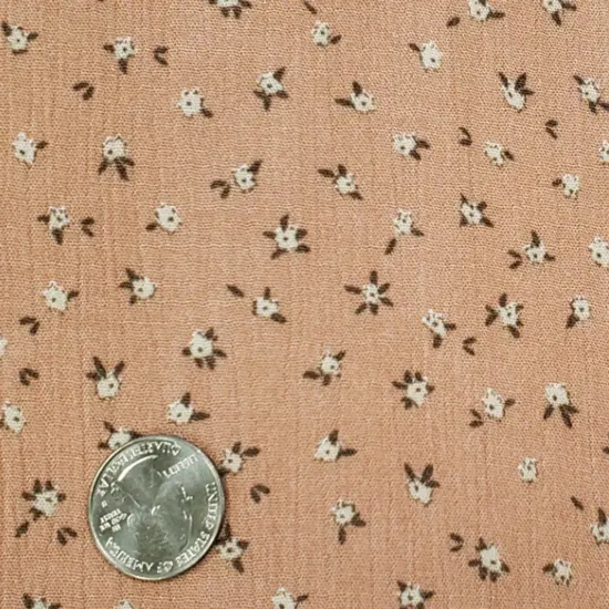 1 Yard Rayon Crinkle Fabric 50/52" Wide, Lightweight Drapey Sandstone Crepon for Apparel {3}
