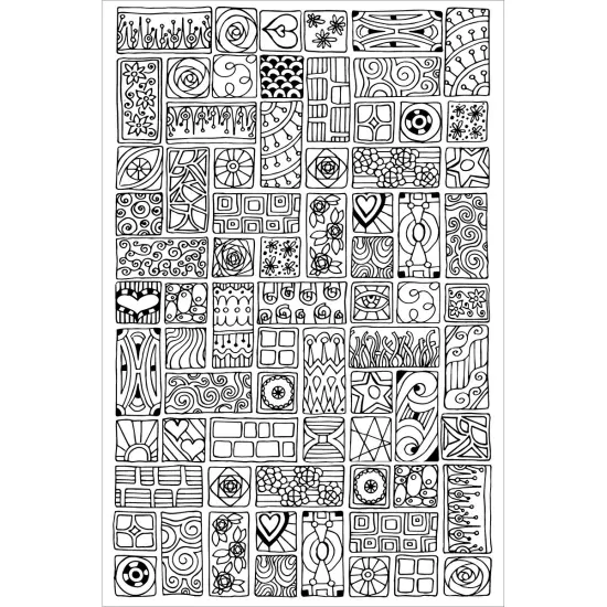 Design Works/Zenbroidery Stamped Embroidery Kit 10"X16"-Cubist {3}