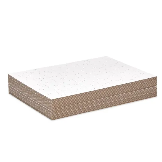 Juvale 36 Sheets Blank Puzzles to Draw On Bulk for Kids Ages 6-14 &ndash; 8.5x11 Inch, 48-Piece Each &ndash; Make Your Own Jigsaw Puzzle for DIY Drawing, Arts & Crafts Projects {5}