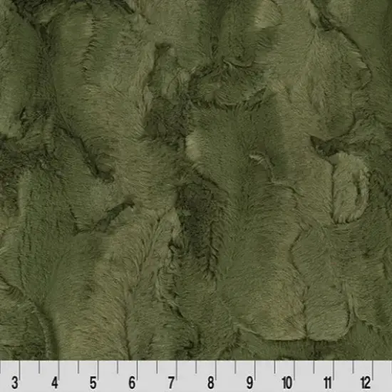 Luxe Cuddle Hide Chive Fabric per yard {1}