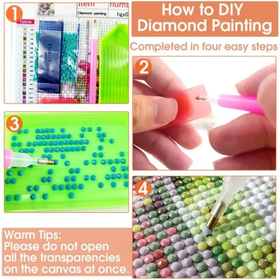 5D DIY Diamond Art Bee, Diamond Art Kits for Adults Flower, Diamond Painting {5}