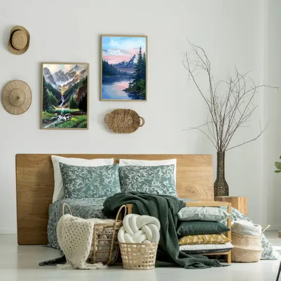 Paint by Numbers Kit for Adults Kids - Crafts DIY Paint by Numbers Kits for Beginners - Color by Numbers Pack on Canvas Painting Kit - Acrylic Paint on Mountains Lake {4}