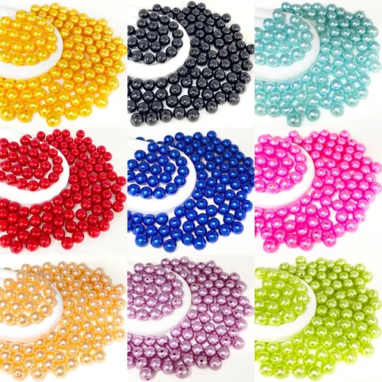 3000pcs 3mm Pearl Beads with Hole Round Loose Luste Craft Beads for Home Decoration Vase Fillers DIY Craft Making Jewelry Making Bracelet Necklace Earrings(Frosted Silver) {5}